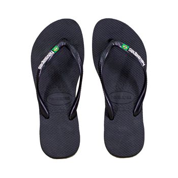 Chinelo-Slim-Preto-Logo-Metalizada-|-Havaianas-Tamanho--33---Cor--PRETO-0